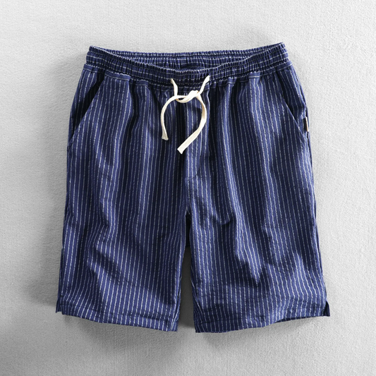 Pinstripe Breezy Cotton Shorts