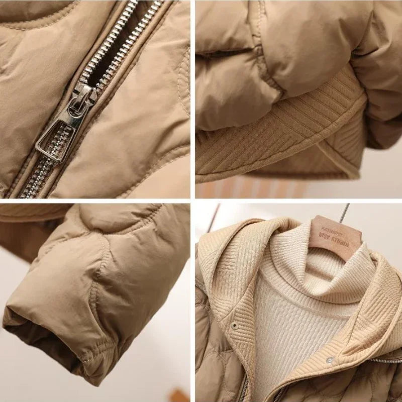 Quilted Hooded Cotton Jacket