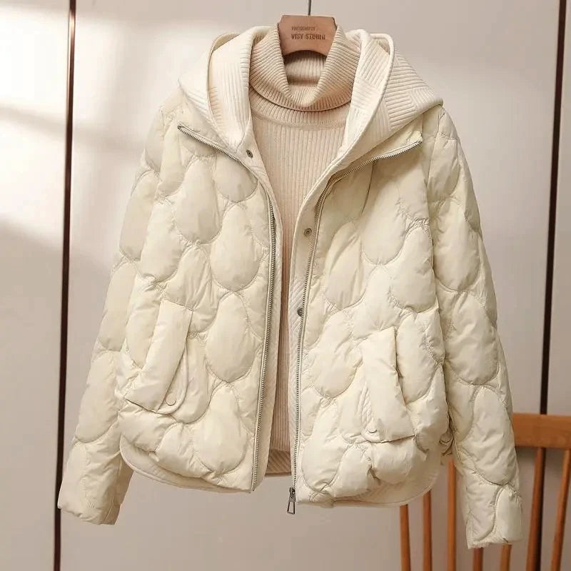 Quilted Hooded Cotton Jacket