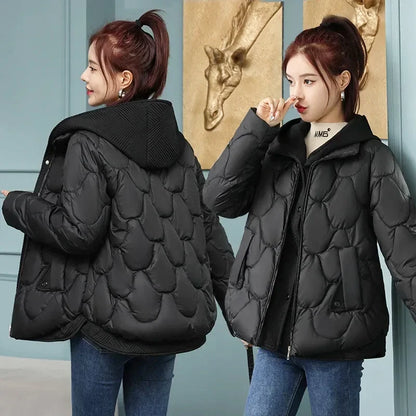 Quilted Hooded Cotton Jacket