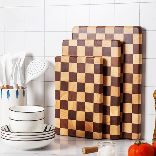 Checkered Acacia Cutting Board