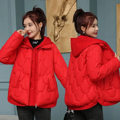 Quilted Hooded Cotton Jacket