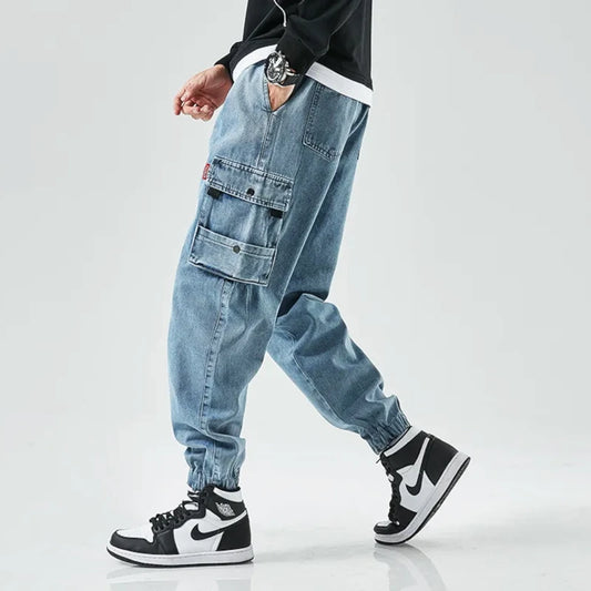 Denim Cargo Jogger Jeans