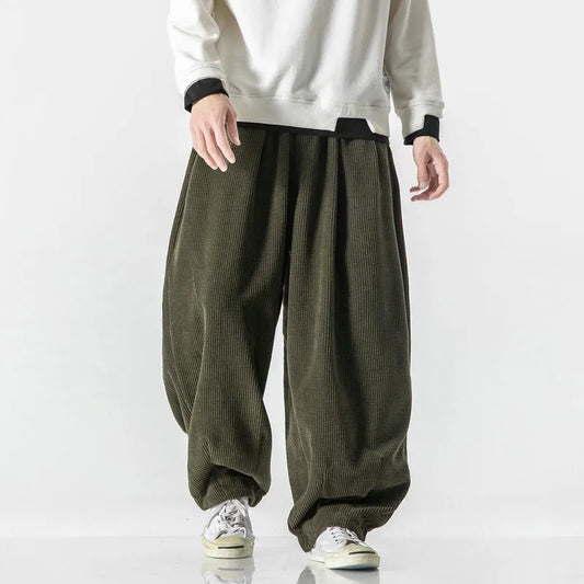 Wide-leg Corduroy Streetwear Pants