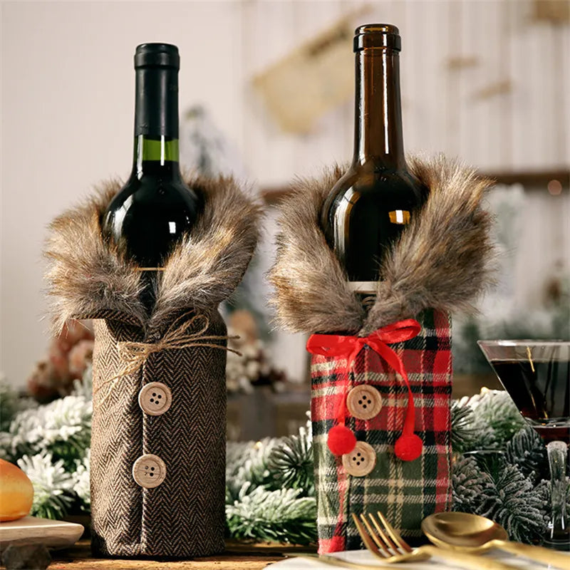 FestiveFur Yuletide Wine Wrap