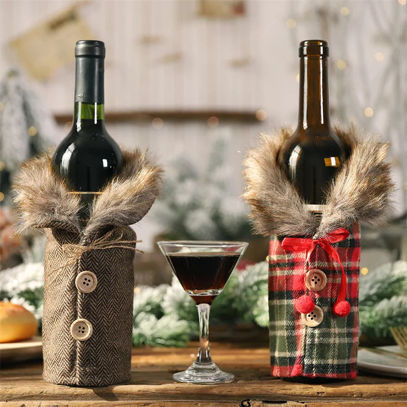 FestiveFur Yuletide Wine Wrap