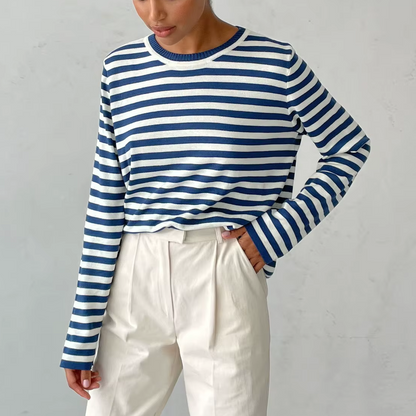 Sophia Striped Long-Sleeve Top