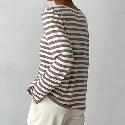 Sophia Striped Long-Sleeve Top