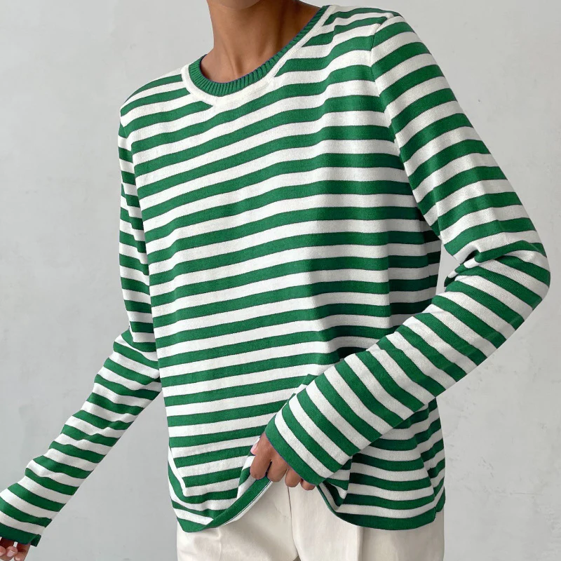 Sophia Striped Long-Sleeve Top