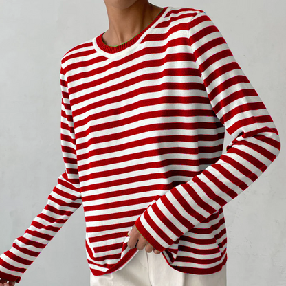 Sophia Striped Long-Sleeve Top